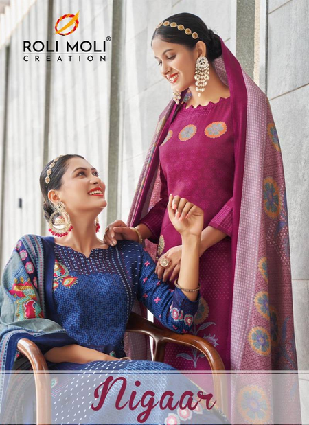 Nigaar By Roli Moli Pashmina Fancy Dress Material Wholesale Online